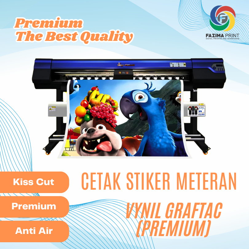

Print & Cut Sticker GRAFTAC, Cetak Stiker Graftac Meteran Murah