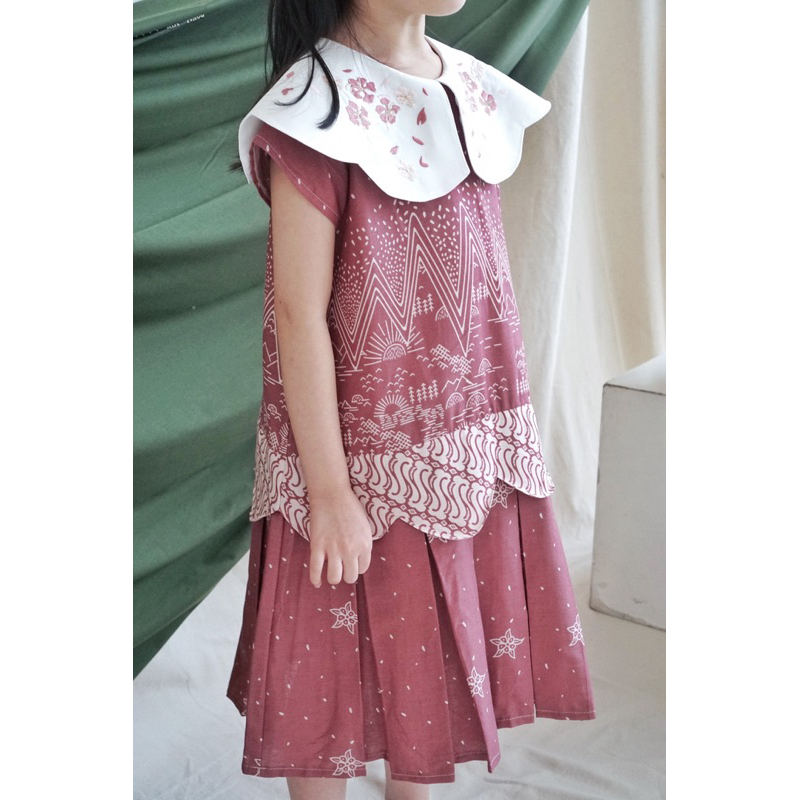 RB BATIK KEPIK Roxanne dress batik anak