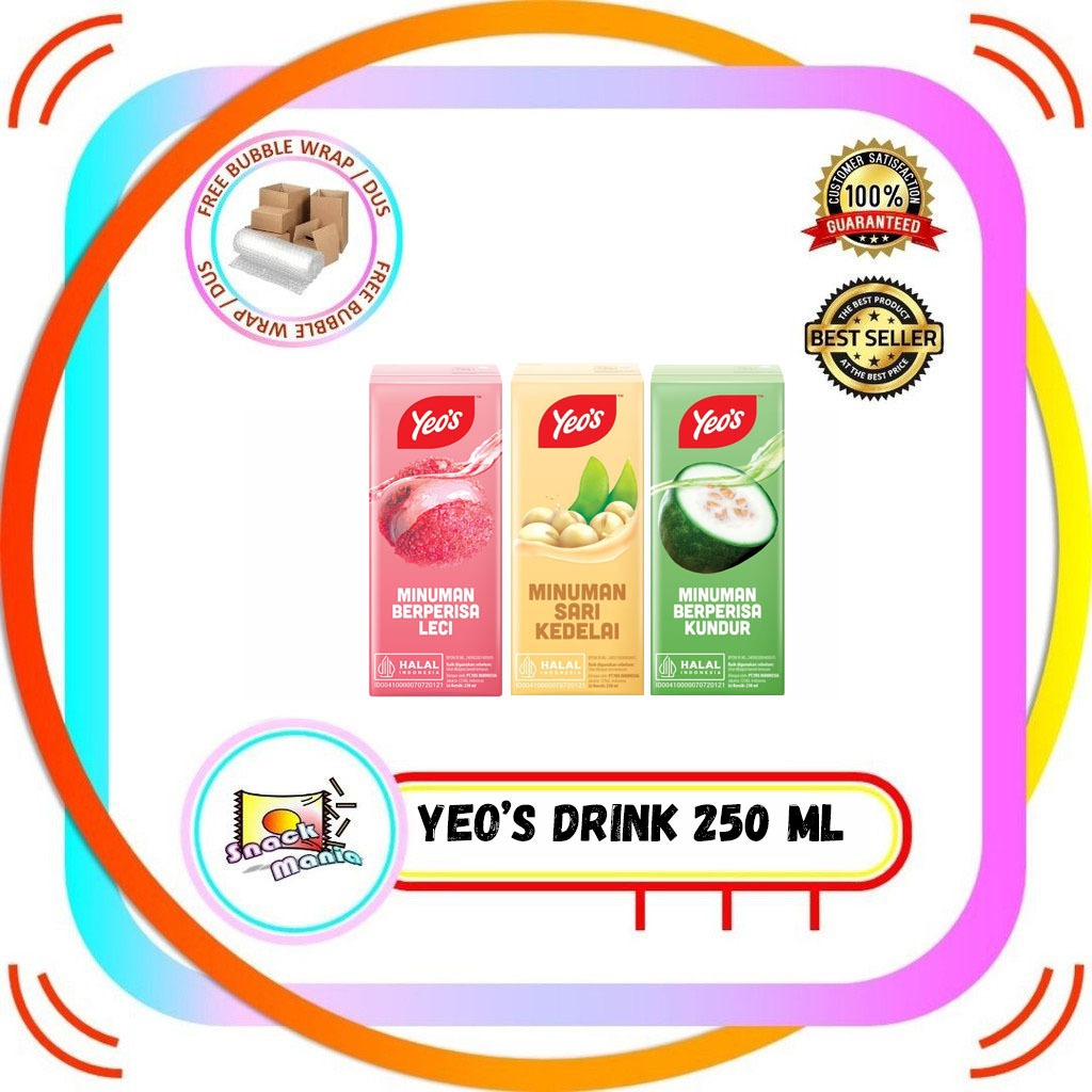 

Yeo's Minuman Lychee | Winter Melon | Sari Kedelai 250 ml