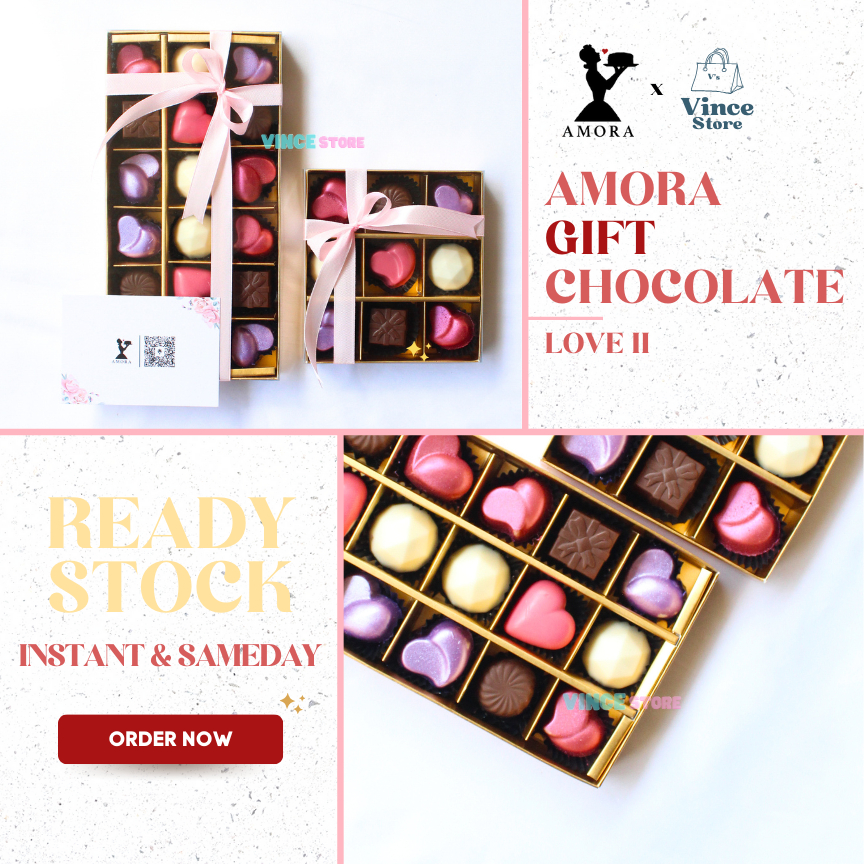 

Chocolate Praline Gift - Hadiah/Kado Cokelat Ulang Tahun/Anniversary/Couple by AMORA (LOVE II)