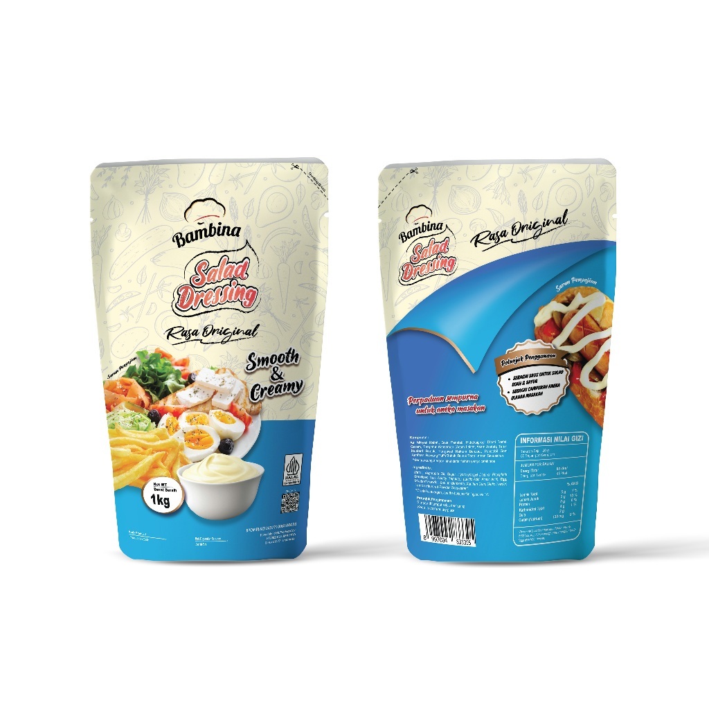 

Bambina Mayonese Original Salad Dressing 1kg Smooth & Creamy