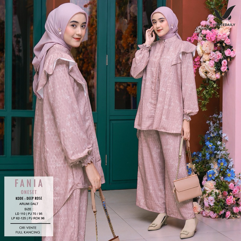 original vente daily-fania oneset setelan atasan celana outfit terbaru 2025-setelan kondangan-dress 
