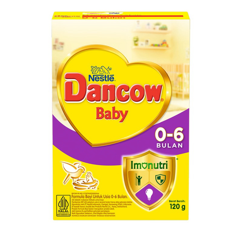 

Dancow Baby Susu Formula Bayi 0 - 6 dan 6-12 Bulan 120 g