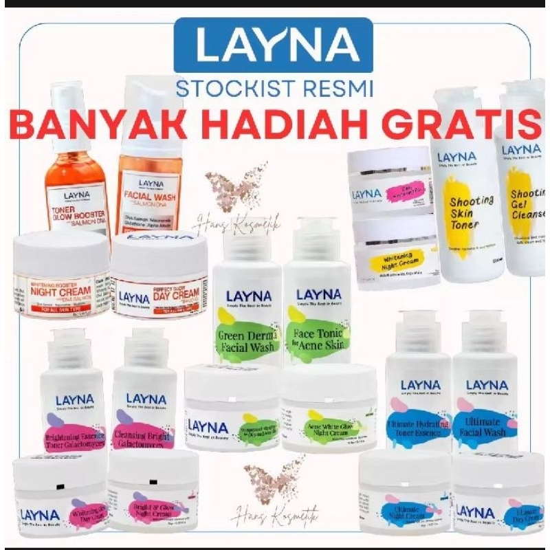 LAYNA PAKET SKINCARE PENCERAH WAJAH | LAYNA PAKET BRIGHTENING | LAYNA PAKET BRIGHT & GLOW
