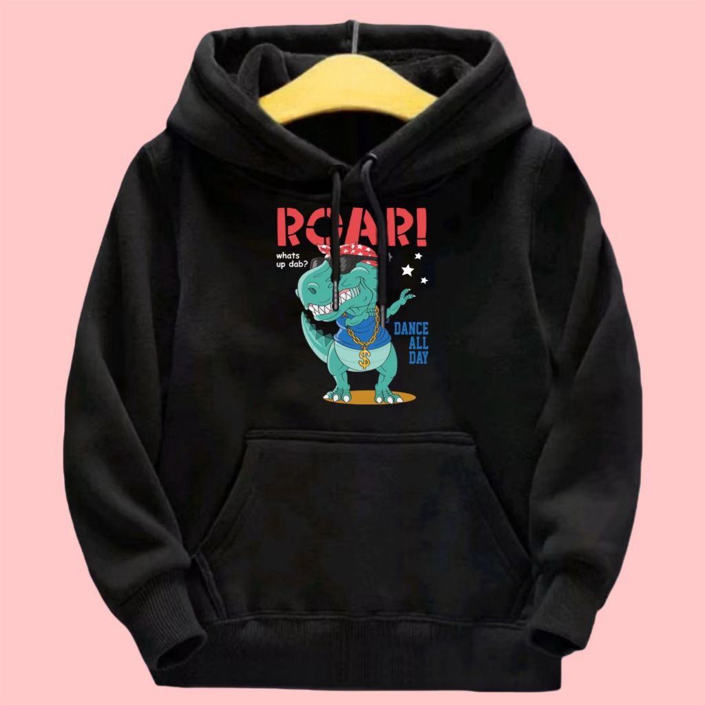 HOODIE ROAR DINO KIDS HOODIE ANAK UNISEX