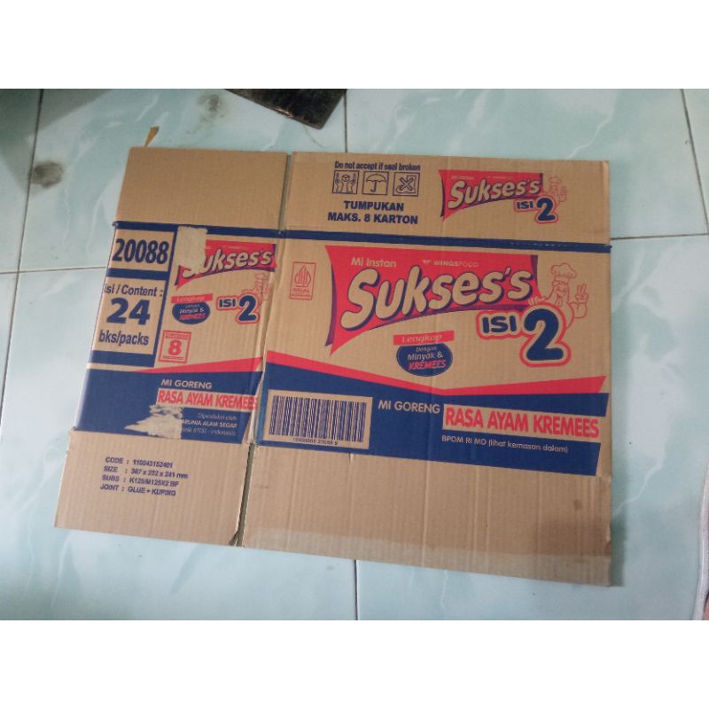 

Kardus mie instan bekas layak pakai
