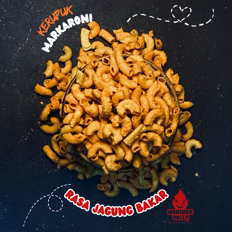 

500 gram Ngriukkpoll Kerupuk makaroni ALL VARIAN RASA | Pedas Barbeque Asin Snack Cemilan Camilan Makaroni cikruh keripik Food Makanan