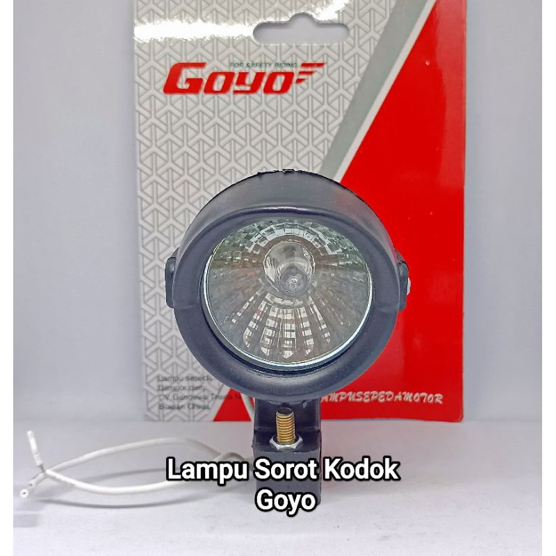 Lampu Tembak Sorot Kabut Model Kodok Trail Motor Universal Import Super Terang Fooglamp