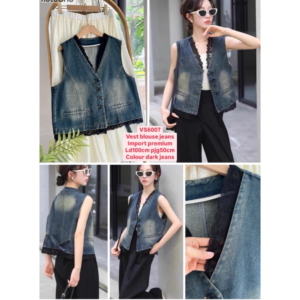 BOO - VS6007 VEST BLOUSE JEANS