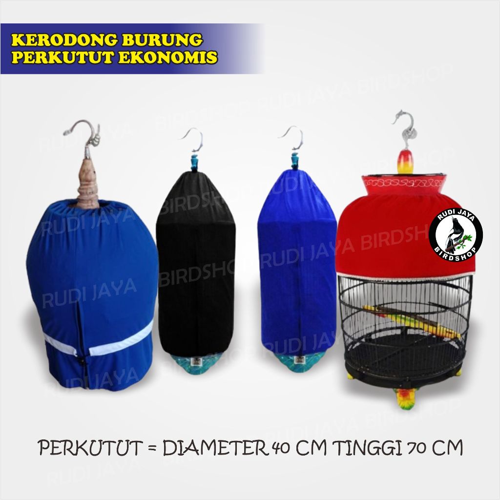 KRODONG KERODONG BURUNG PERKUTUT EKONOMIS FULL SELIMUT COVER KANDANG SANGKAR BURUNG PERKUTUT KUTUT