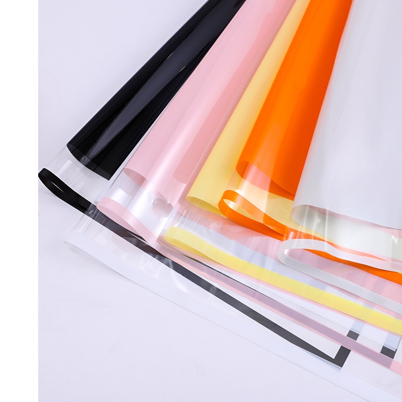 

[PER PACK] KERTAS BUKET CELLOPHANE FLOWER WRAPPING PAPER BORDER COLOR FRAME TRANSPARAN WATERPROOF