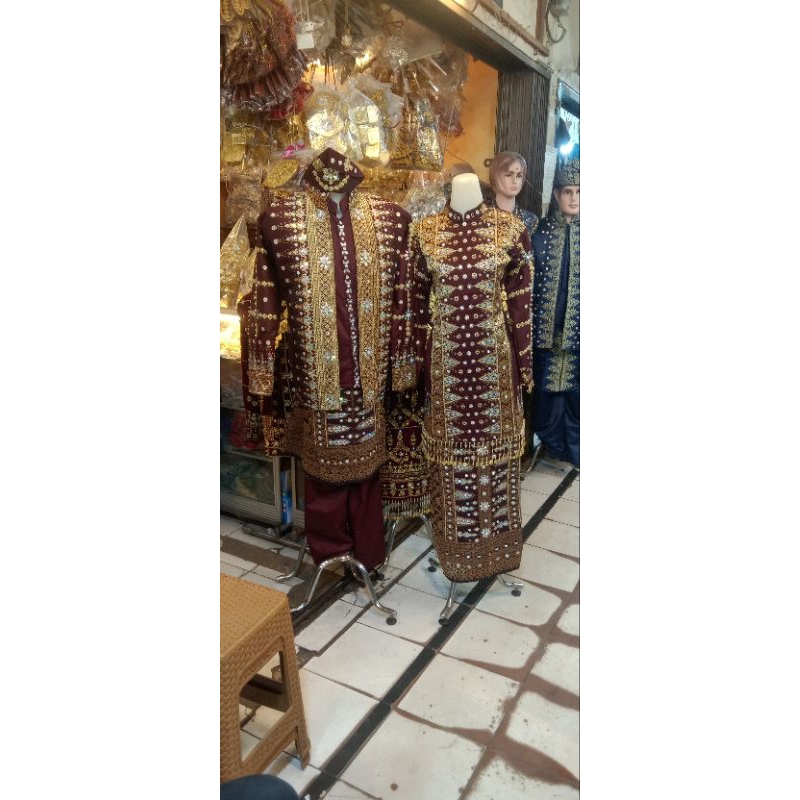 baju pengantin palembang songket