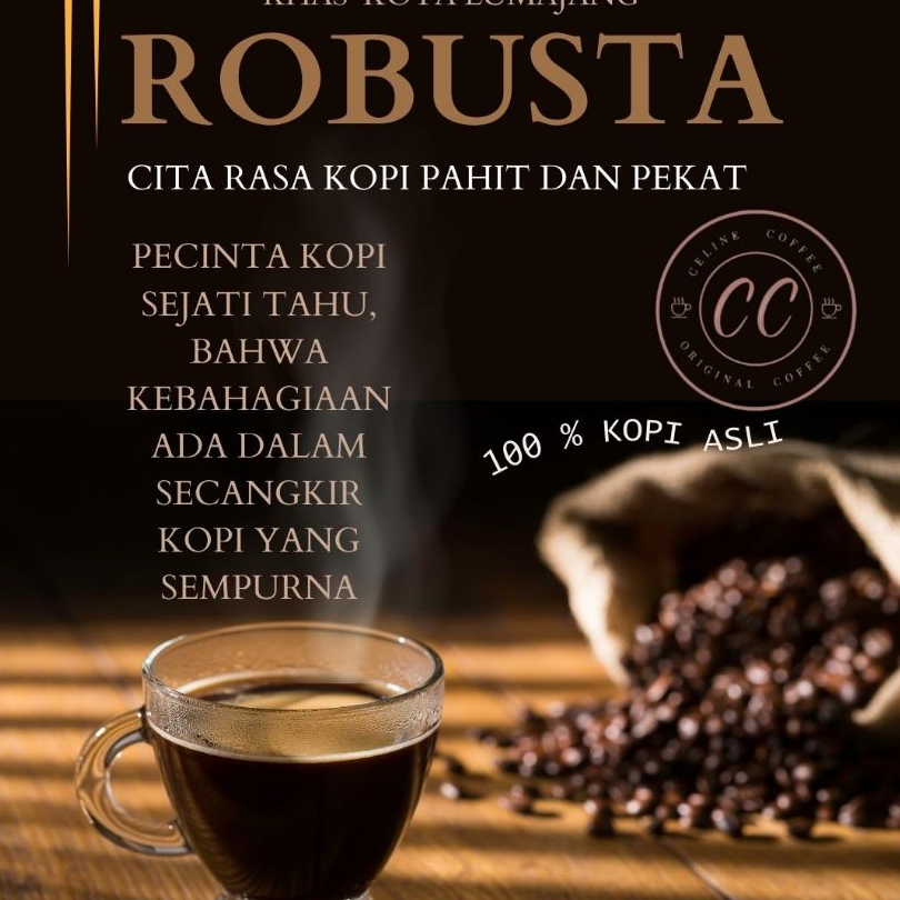 

KOPI BUBUK ROBUSTA (CELINE COFFEE) 250 gr