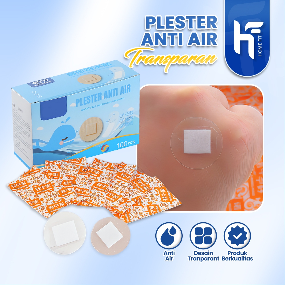 Plester Bulat Transparan Anti Air Menutupi Bekas Luka/Jerawat Hansaplast Serbaguna
