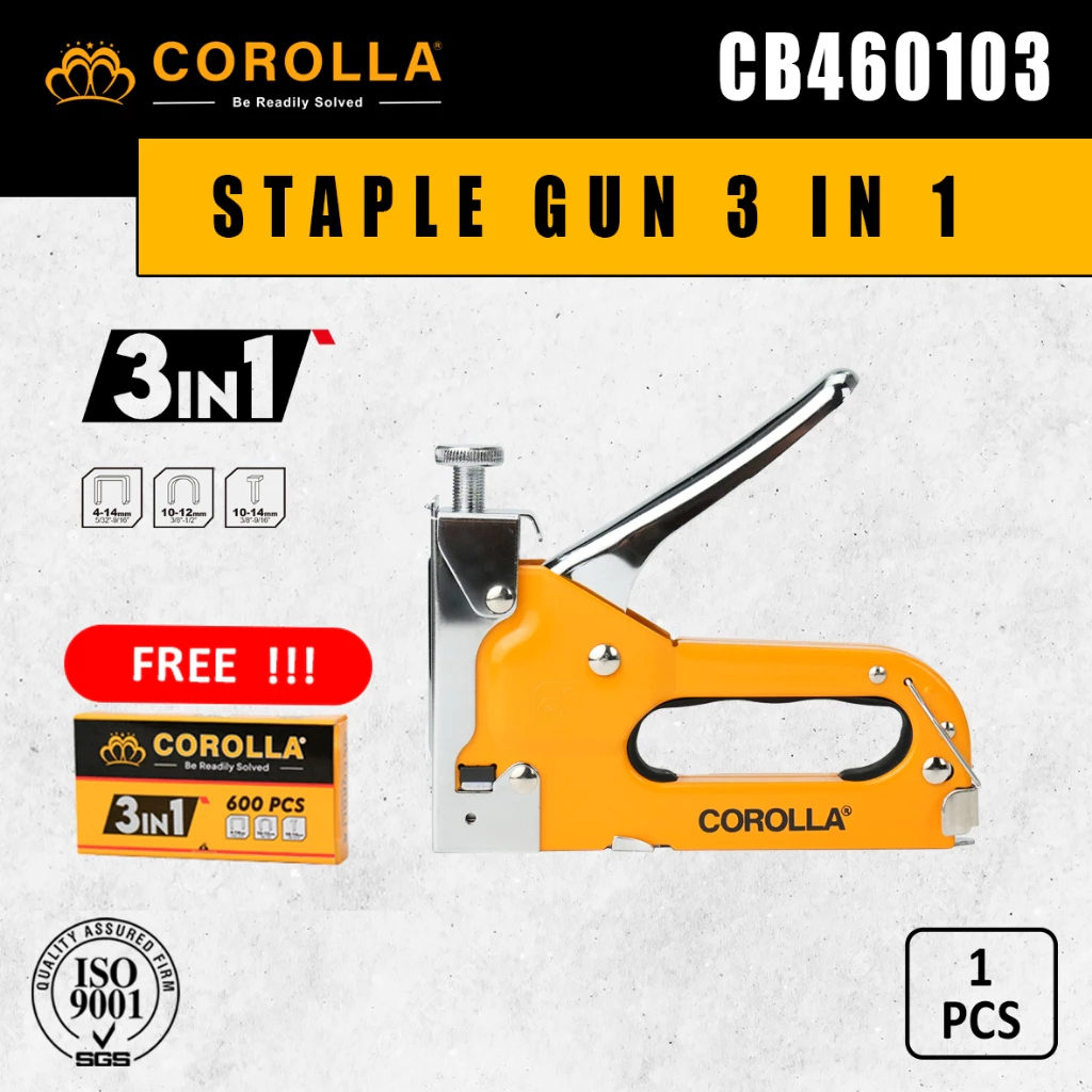 

Corolla Staples Staple Gun 3 in 1 Way Heavy Duty Staples Tembak Hekter Jok CB460103