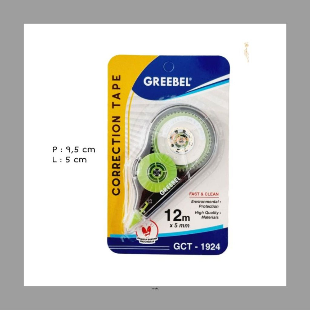 

Greebel Correction Tape GCT-1924 / Tipex Tarik / Tip X
