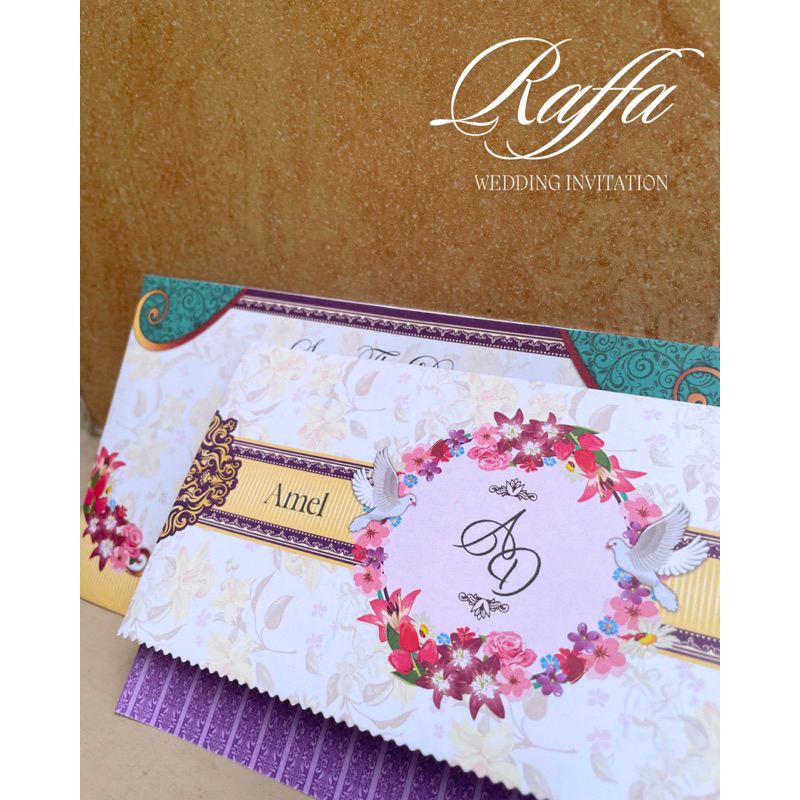 raff 35 kertas blangko undangan pernikahan kosong murah - blanko undangan