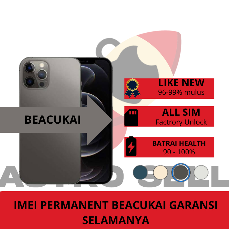 BC 12 Pro 128GB 256GB 512GB Second Like New SINYAL SELAMANYA Fullsett Factory Unlock