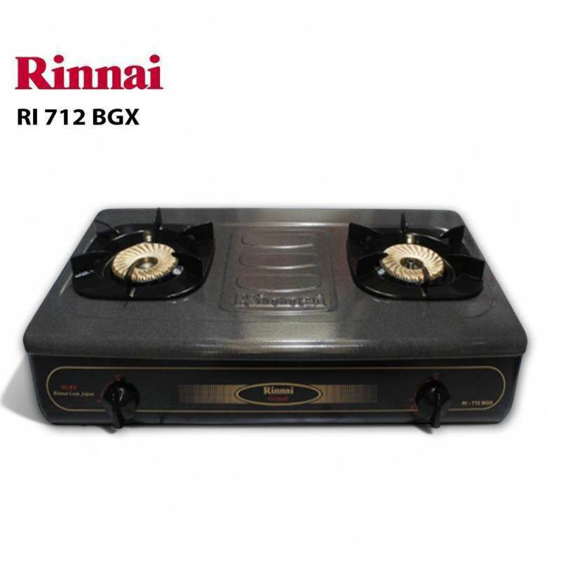 Kompor Rinnai 2 tungku RI 712 BGX api tornado/kompor gas 2 tungku