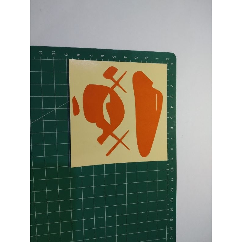 

stiker cutting kaws