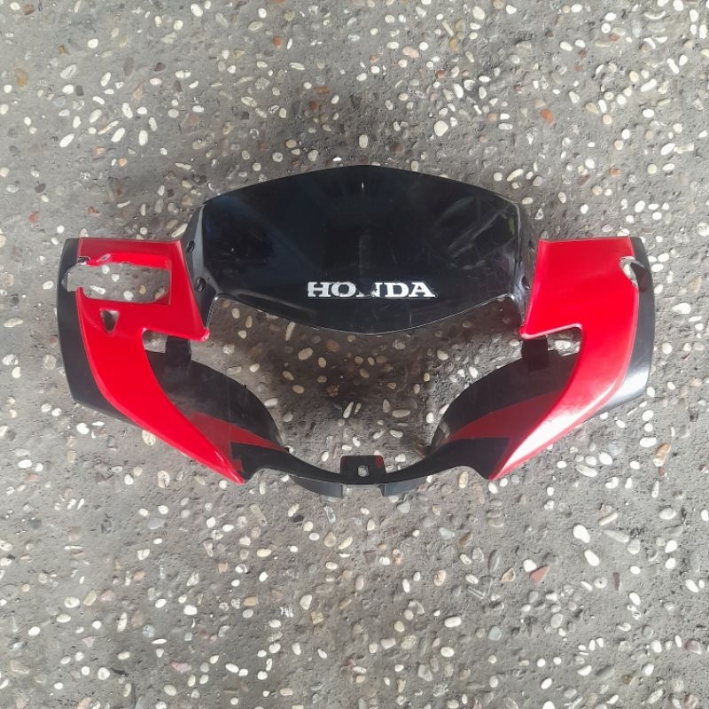 BATOK KEPALA HEADLAMP BAGIAN DEPAN ASLI VISOR SUPRA 125 OLD LAMA , KONDISI BEKAS ORIGINAL