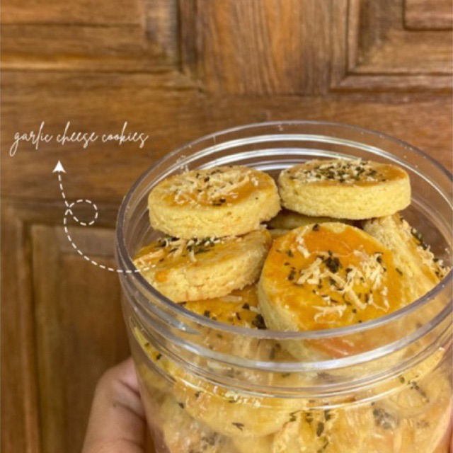 

Garlic Cheese Cookies [Kue Kering Lebaran] Kemasan Jar 600mL