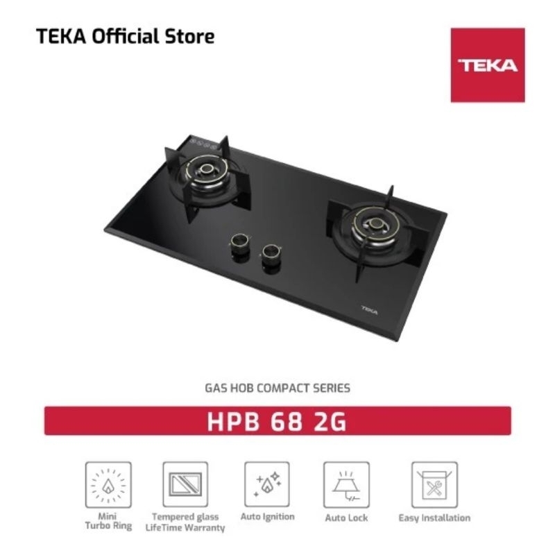 TEKA KOMPOR TANAM GAS 2TUNGKU HPB 68.2G