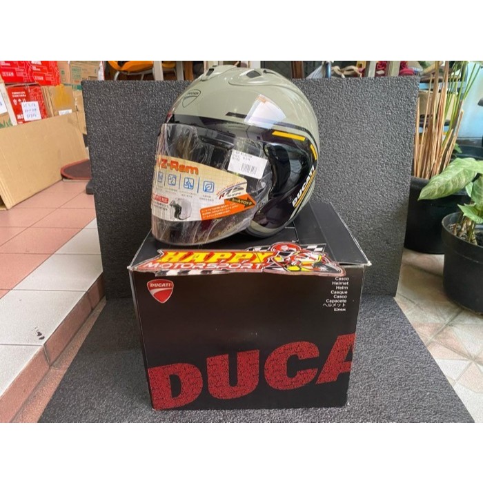 HELM HALF FACE ARAI VZ RAM DUCATI SCR MILESTONE DUCATI