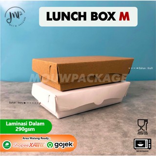 

LUNCHBOX KRAFT IVORY MEDIUM / BOX NASI AYAM / BOX STEAK / BOX NASI GORENG (min. order 25 pcs)