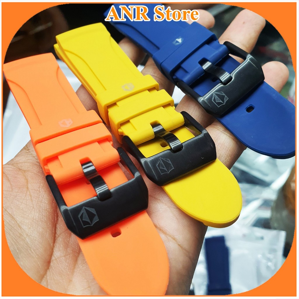 TALI JAM TANGAN RUBBER KARET EXPEDITION LOGO ORI 24 MM