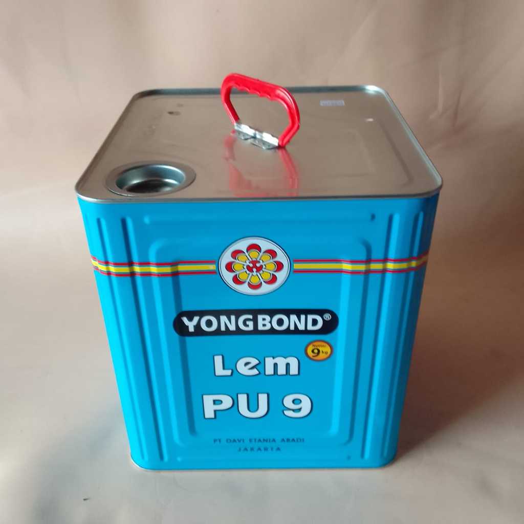 Lem Putih PU 9 yong bond untuk bahan sintetis kulit PU jok sepatu sandal
