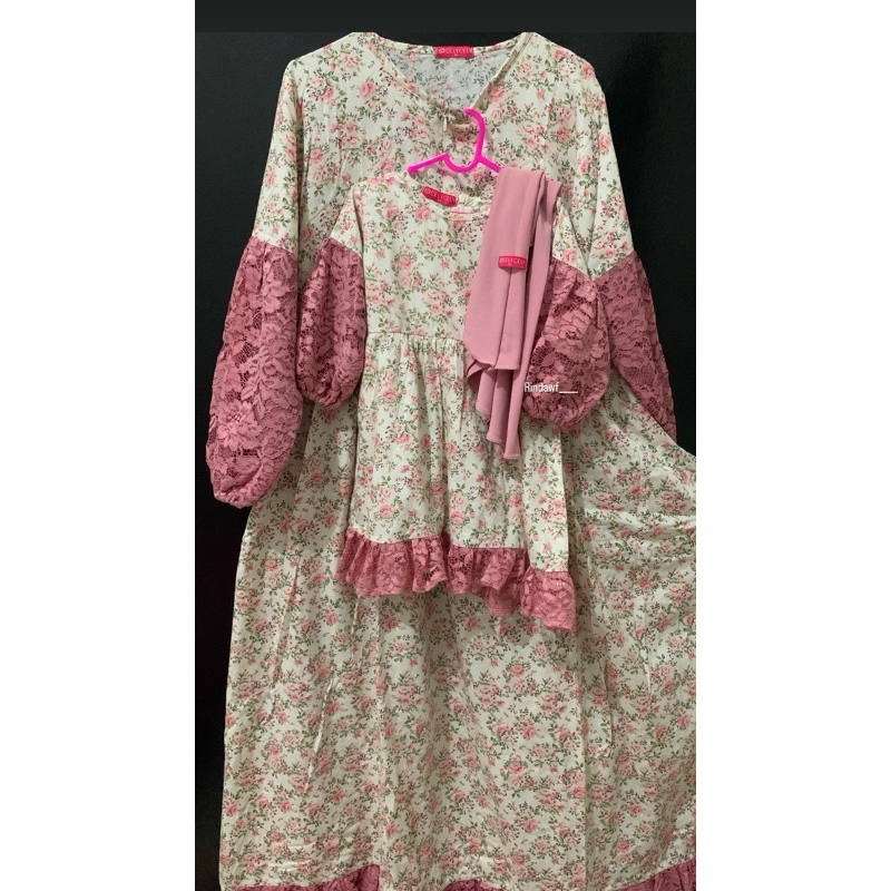 gamis couple cely cely mom dan baby