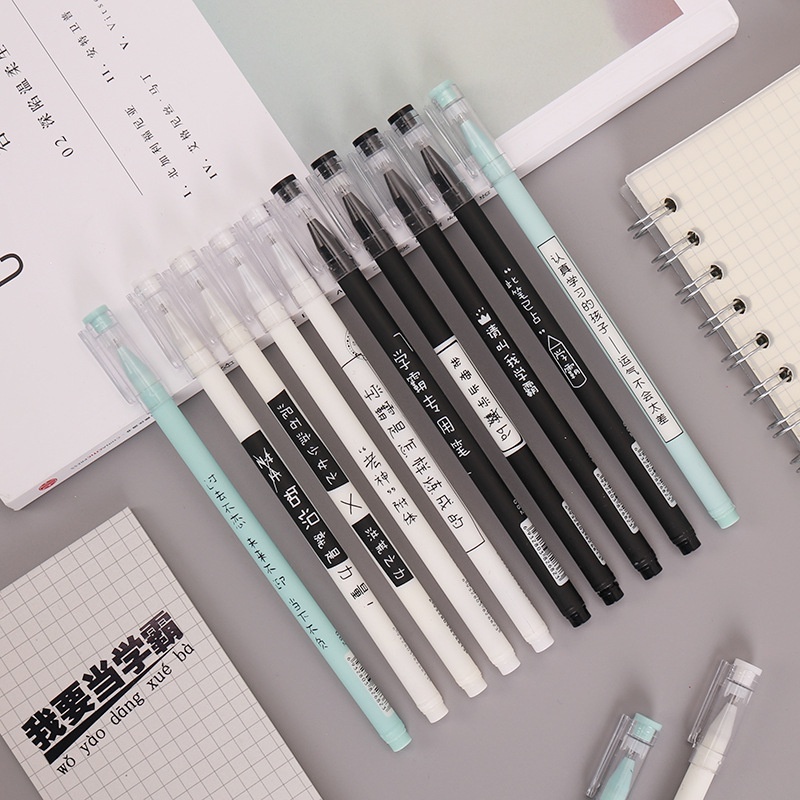 

Pen Tinta Gel Mekanik Ujung Lancip Pena Gel 0.5mm Bolpoin Warna Hitam Pulpen Aksen Japanses