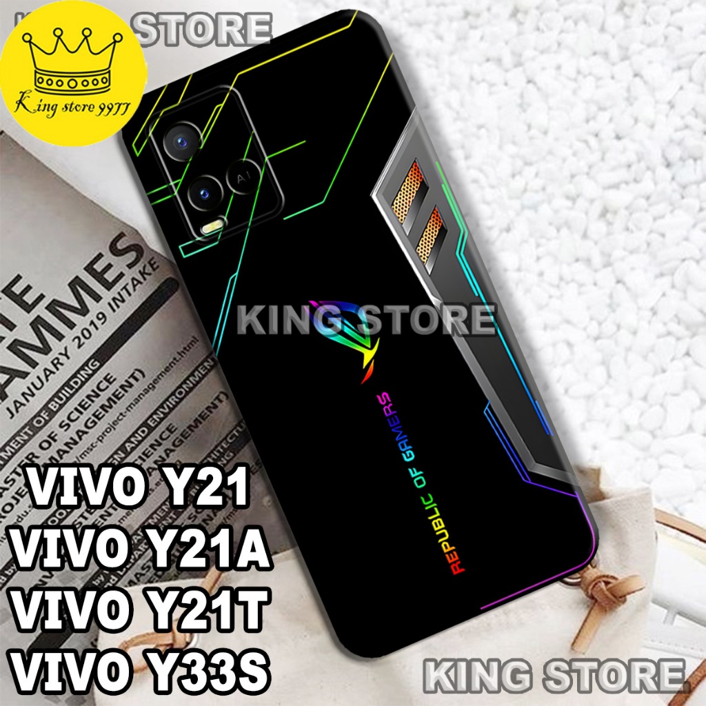 (KS21)  Softcase karet untuk VIVO Y21 Y21A Y21T Y33S Motif gambar Cowok/casing  VIVO Y21 Y21A Y21T Y