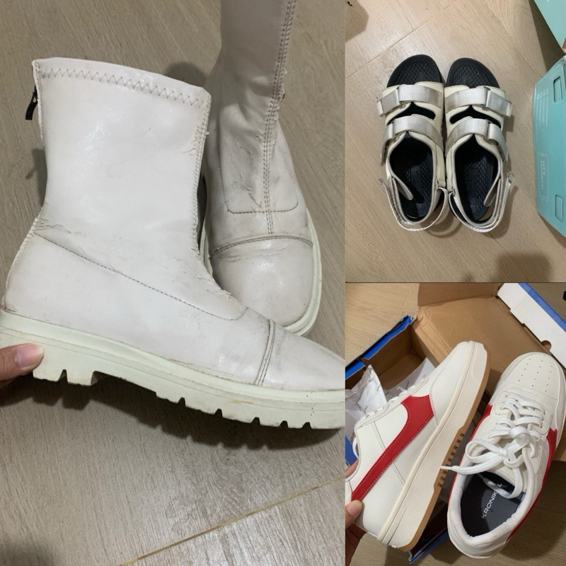 Preloved Sandal Sepatu Boots - KRONIKEL Sandal Hitam