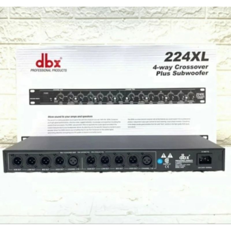 CROSSOVER 224XL 4 WAY PLUS SUBWOOFER BARU