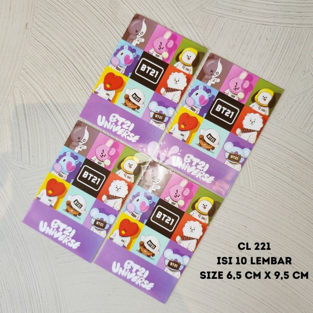 

Amplop Lucu Lebaran Idul Fitri Motif BTS / Tiny Tan/ BT21