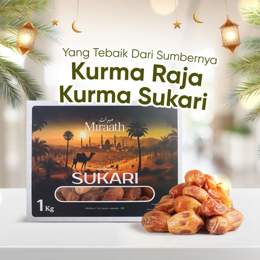 

Kurma Sukari 1 kg Miraath - King Kurma Sukari. Lembut. Manis