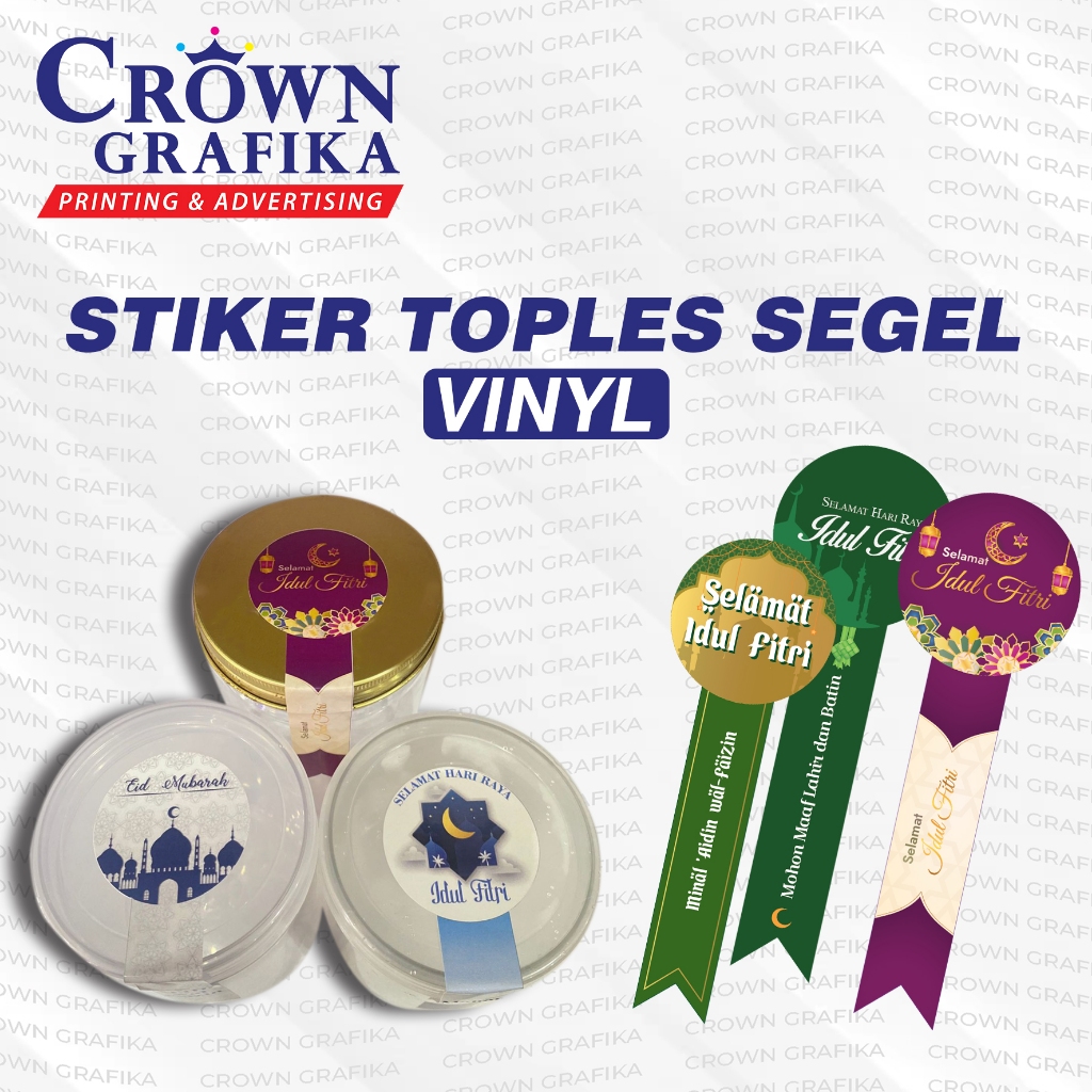 

STIKER SEGEL TOPLES KUE LEBARAN RAMADHAN BAHAN VINYL TAHAN AIR
