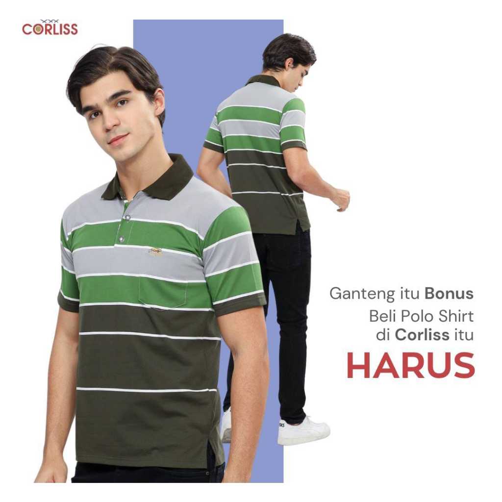 kaos kerah salur premium  / baju salur /kaos salur / kaos salur jumbo / kaos bigsize / kaos berkerah