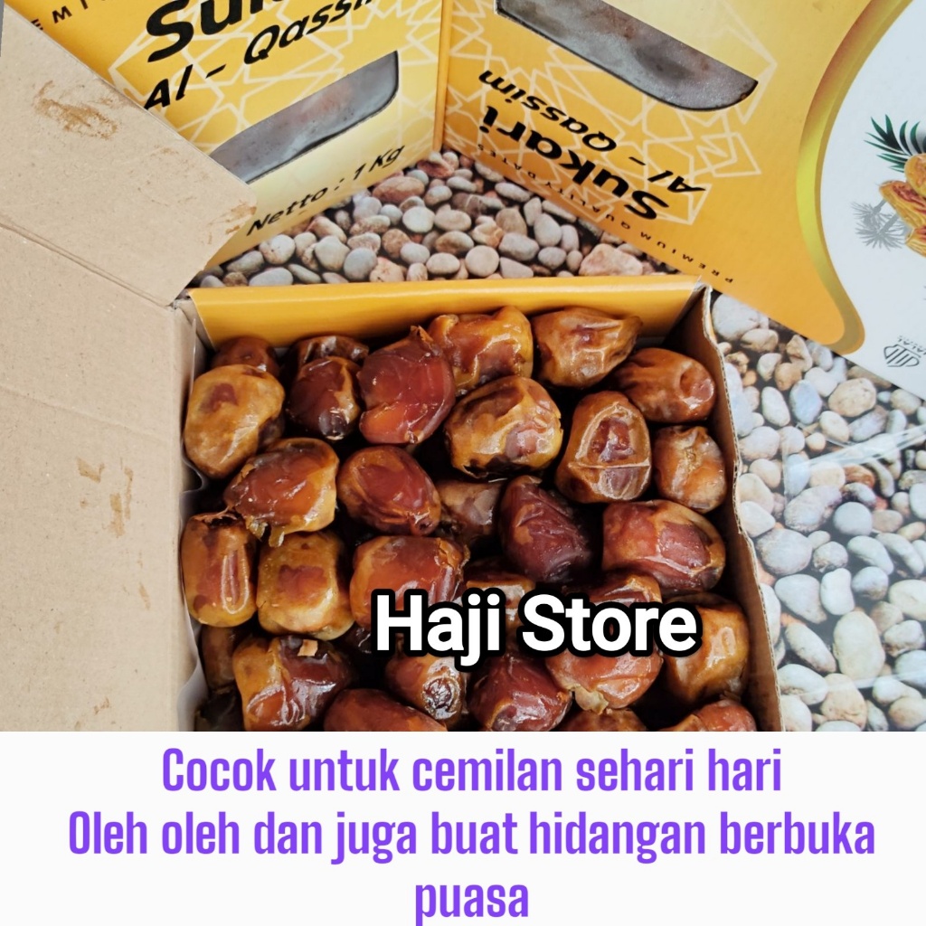 

Kurma sukari Super premium kemasan 1 kg dan 500 grm