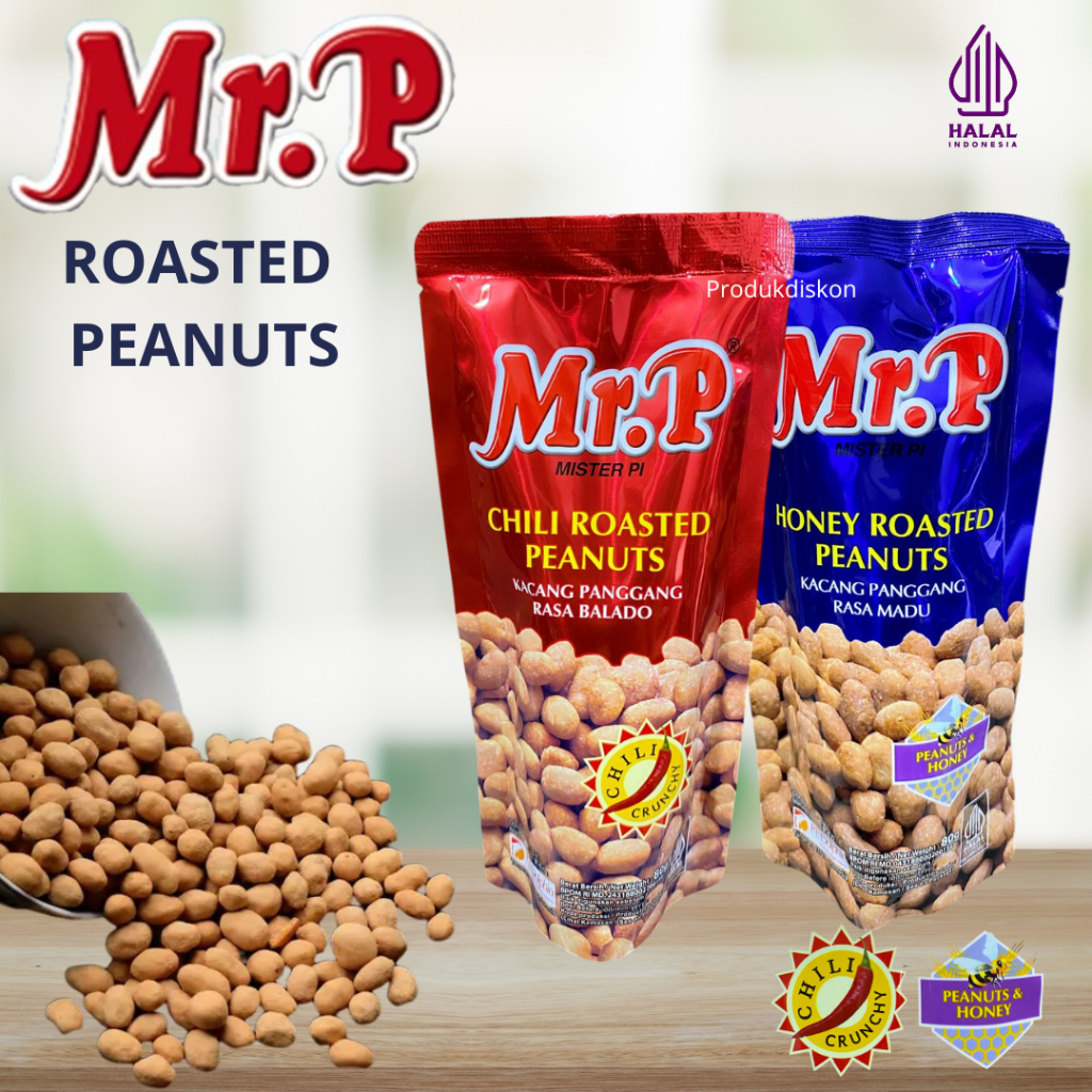 

MR. P Kacang Panggang Varian Rasa Kemasan 80gr