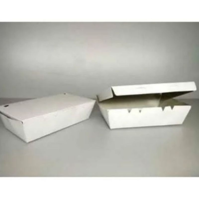 

Lunch Box Putih Duplex size L Dus Kotak Makanan Mie, Ada Laminasi, tinggal pakai