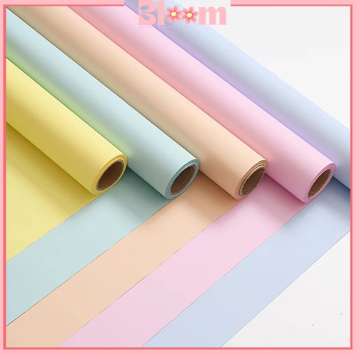 

Kertas Bunga Cellophane Flower Wrapping Paper Warna Polos Solid Kertas buket ROLL21