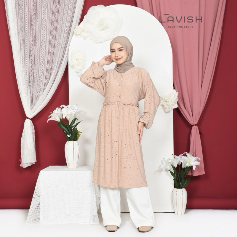 (LVSH) Cailie Tunic Vintage Baju Tunik katbol stretch