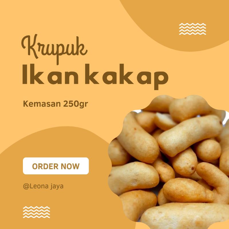 

Kerupuk ikan kakap // 200gram