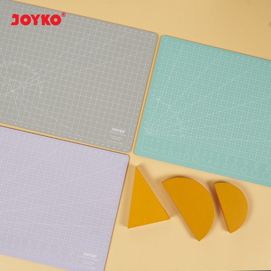 

Joyko CM-A4 Cutting Mat / Alas Potong / Tatakan Potong Ukuran A4 Warna Cerah Pastel