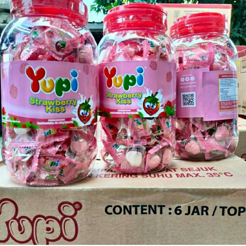 

yupi kemasan jar per dus isi 6 jajanan lebaran snack lebaran