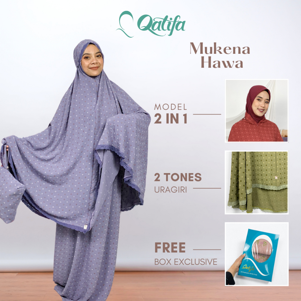 Qatifa Mukena - Mukena Crinkle Airflow Uragiri Hawa