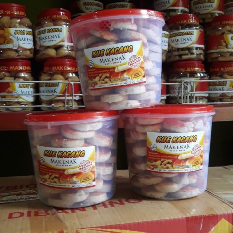 

Kue kering kacang mak enak jember 1kg